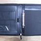 Black Leather A5 Folder Organiser Portfolio Diary Holder H0039-BLK
