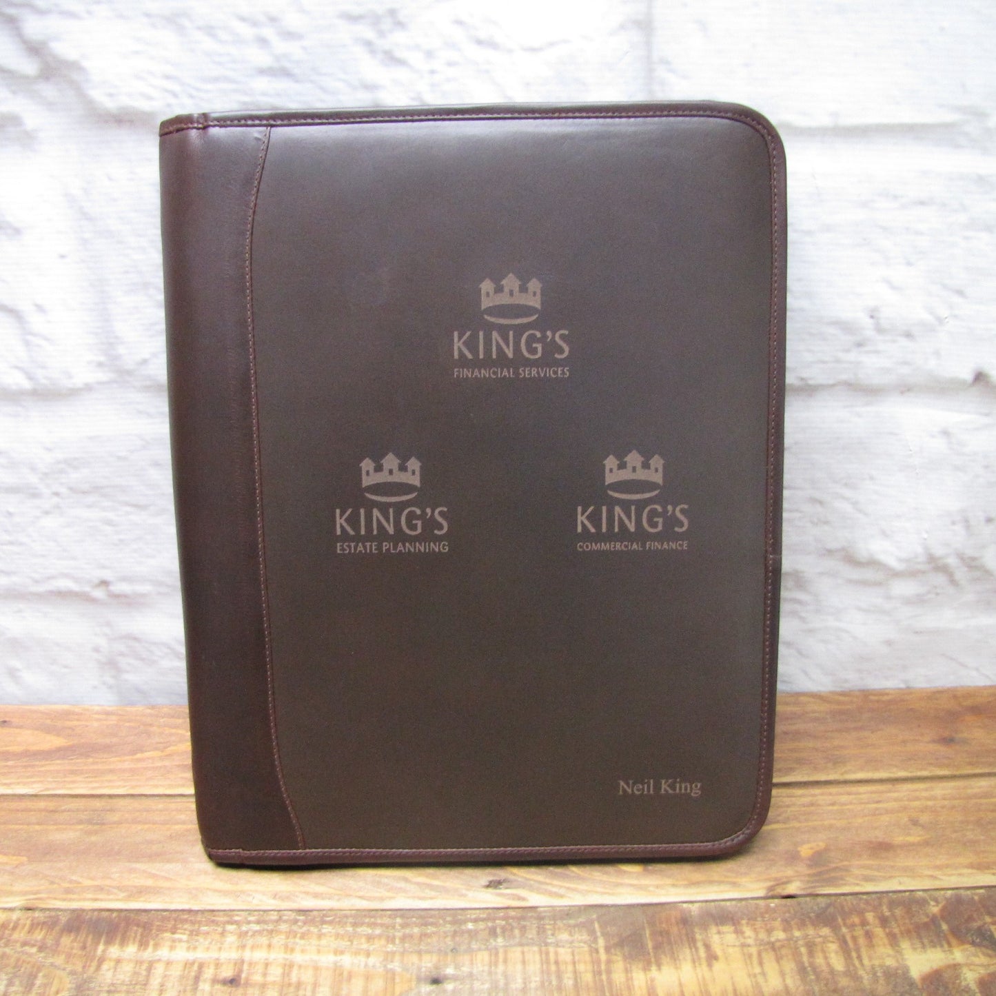 Brown Leather Presentation A4 Folder Portfolio H0100