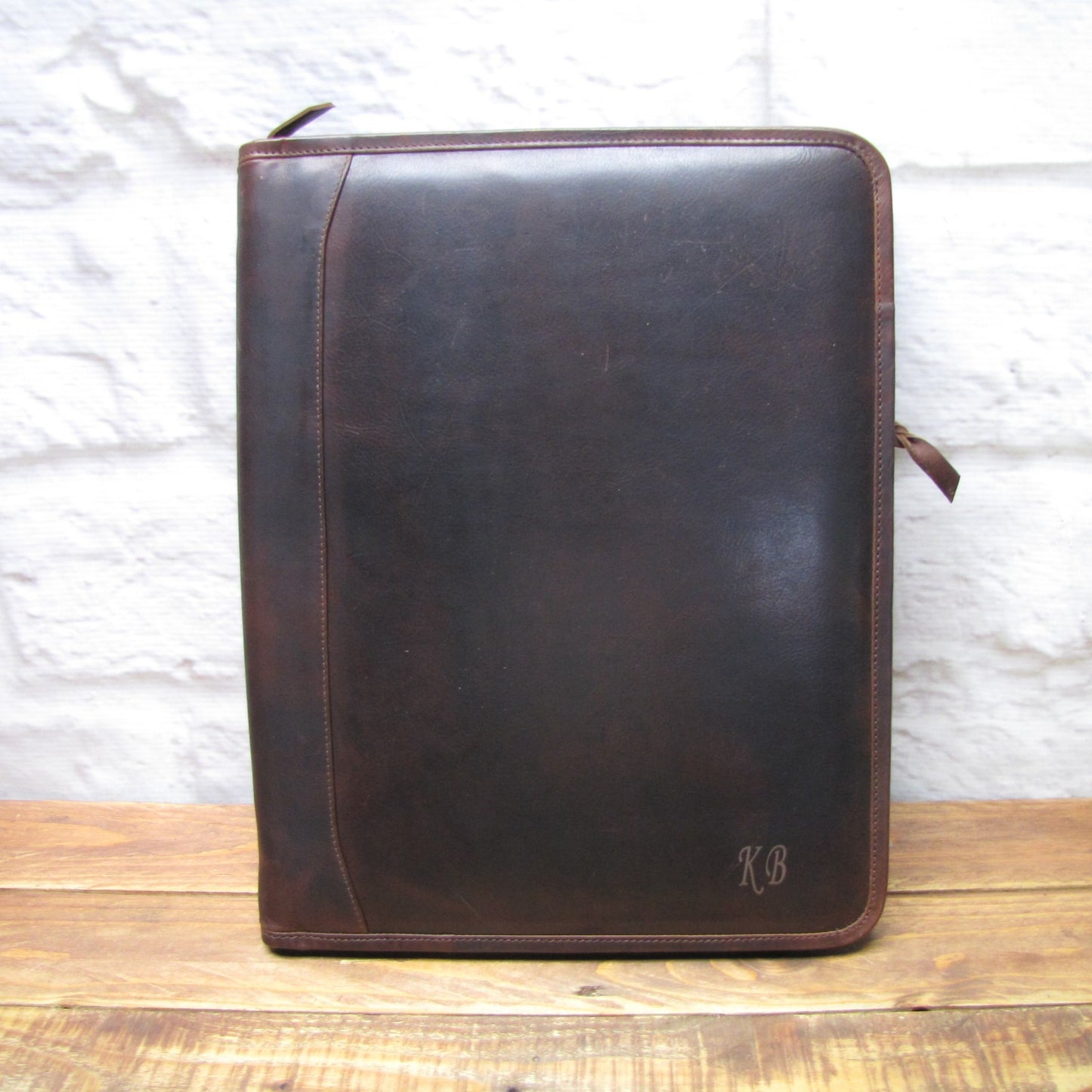 Brown Leather Presentation A4 Folder Portfolio H0100