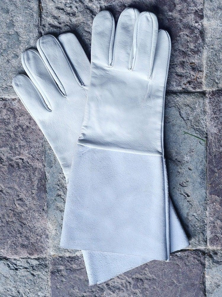 Leather Gardening Gloves with Safety Cuffs