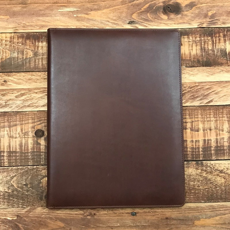 A4 Brown Leather Guest Room Information Folder