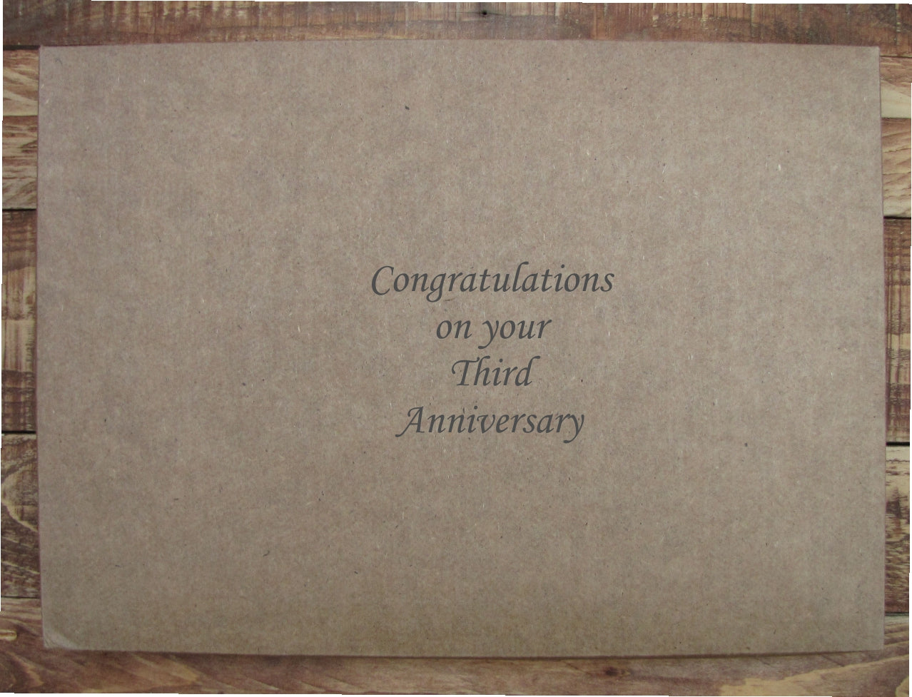 Third Anniversary Leather Place Mats