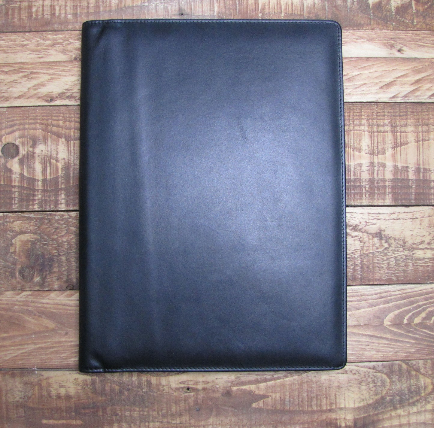 A4 Black Leather Folder Fold Close Folder VS829-BLACK