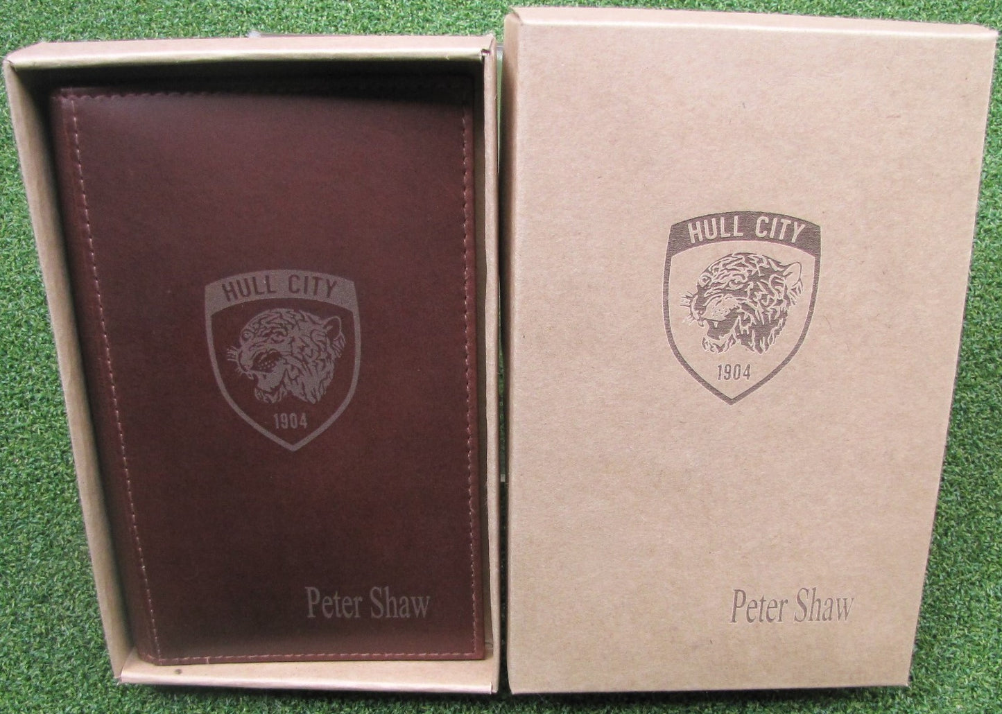 Genuine Leather Brown Golf Score Holder with Option to Personalise