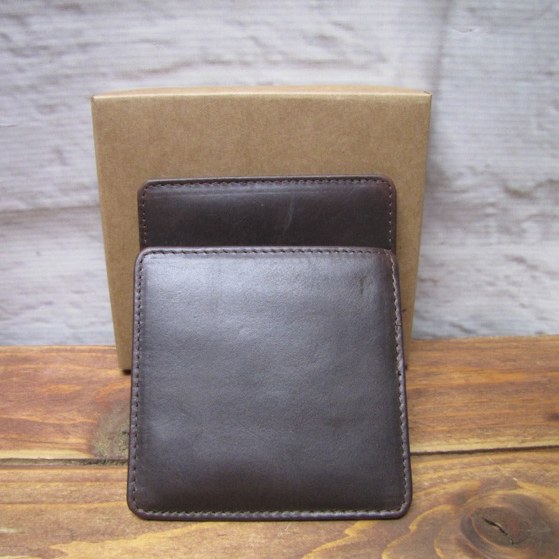 Third Anniversary Leather Coasters Square