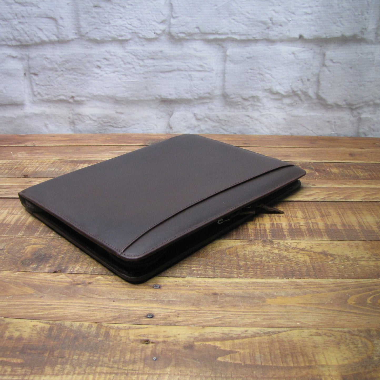 Brown Leather Presentation A4 Folder Portfolio H0125