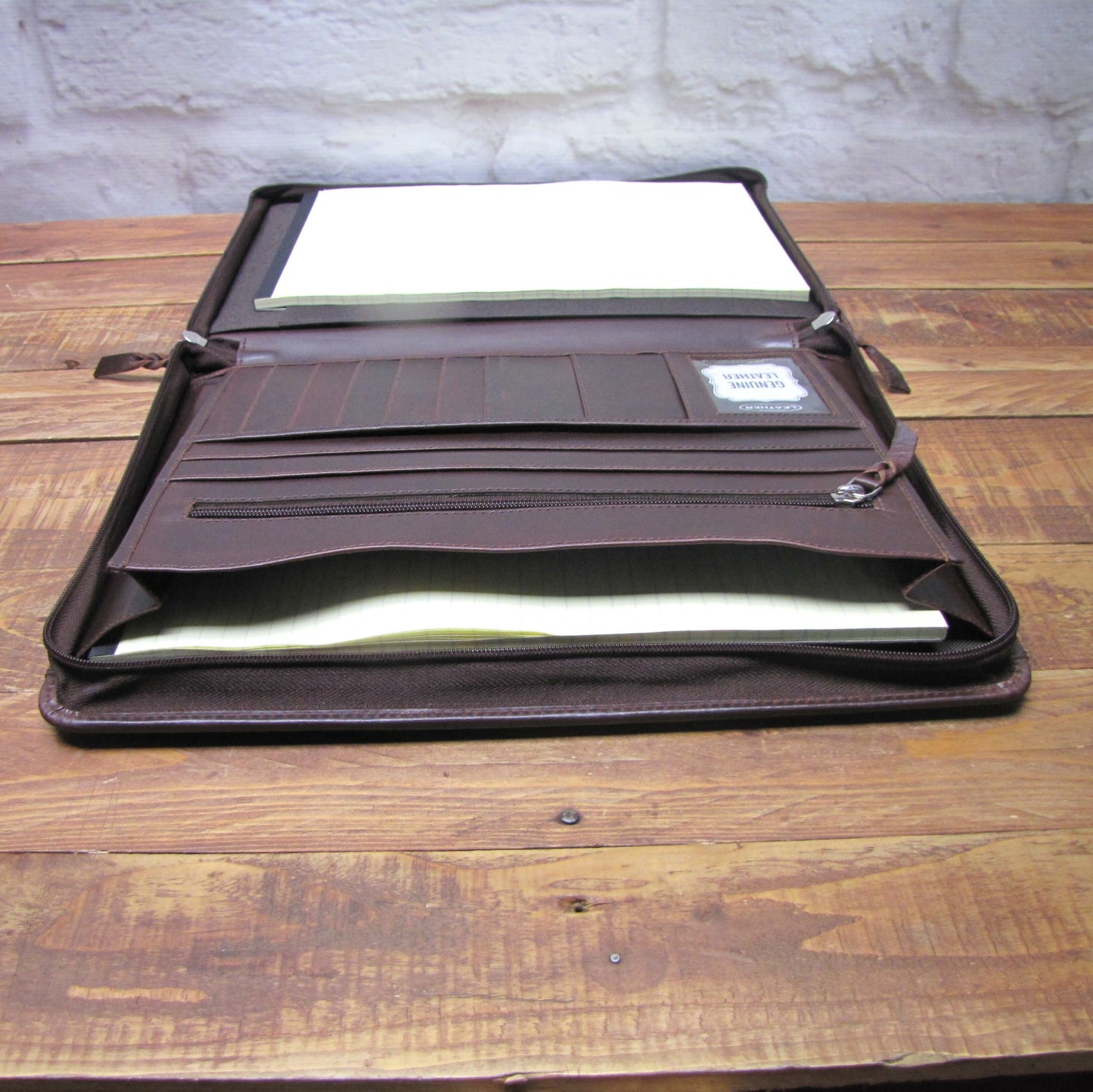 Brown Leather Presentation A4 Folder Portfolio H0125