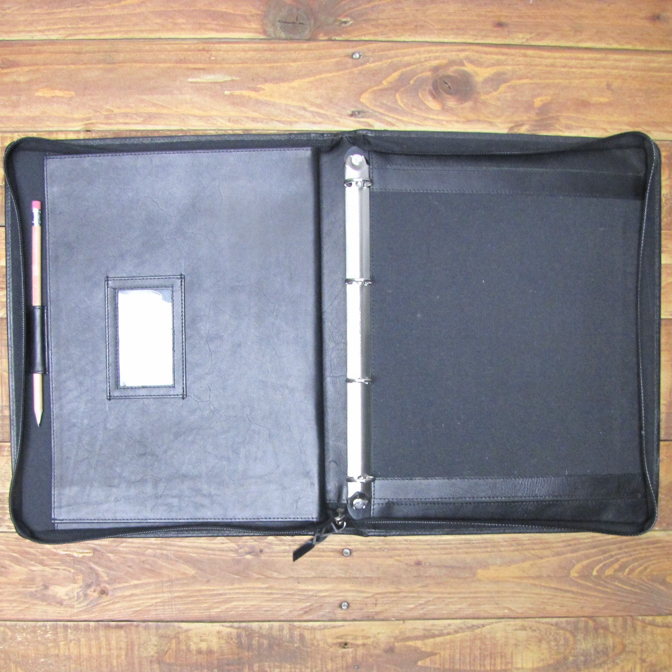 Black Leather Classic Car Document A4 Folder Portfolio IT08-BLK