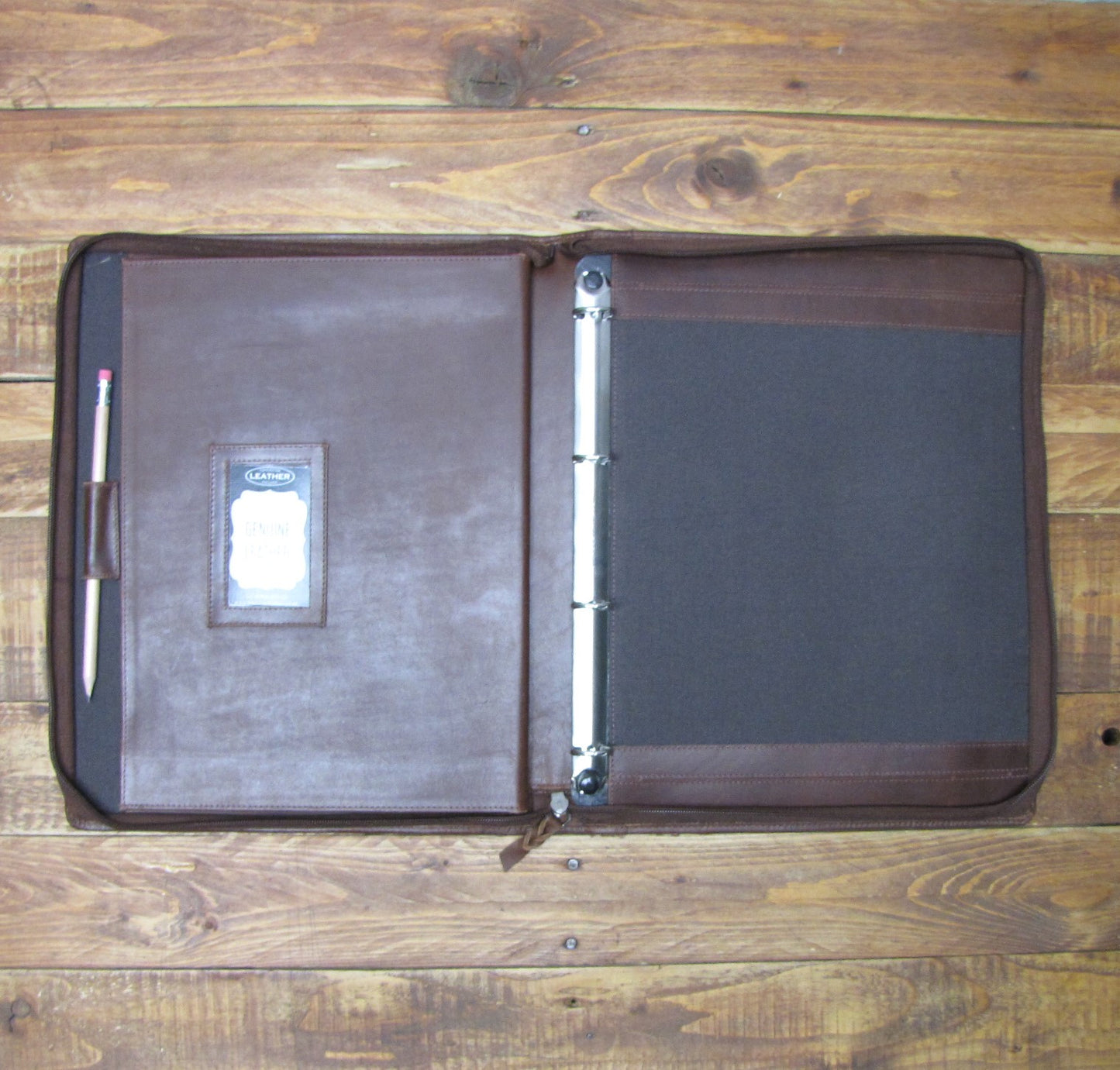 Brown Leather Classic Car Document A4 Folder Portfolio IT08-Brn-classic car