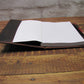 Brown real Leather A5 diary notebook cover option to personalise with name logo