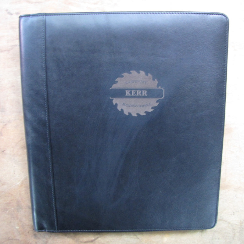 Ipad Pro Case black Leather A4 Folder Organiser Portfolio IT08