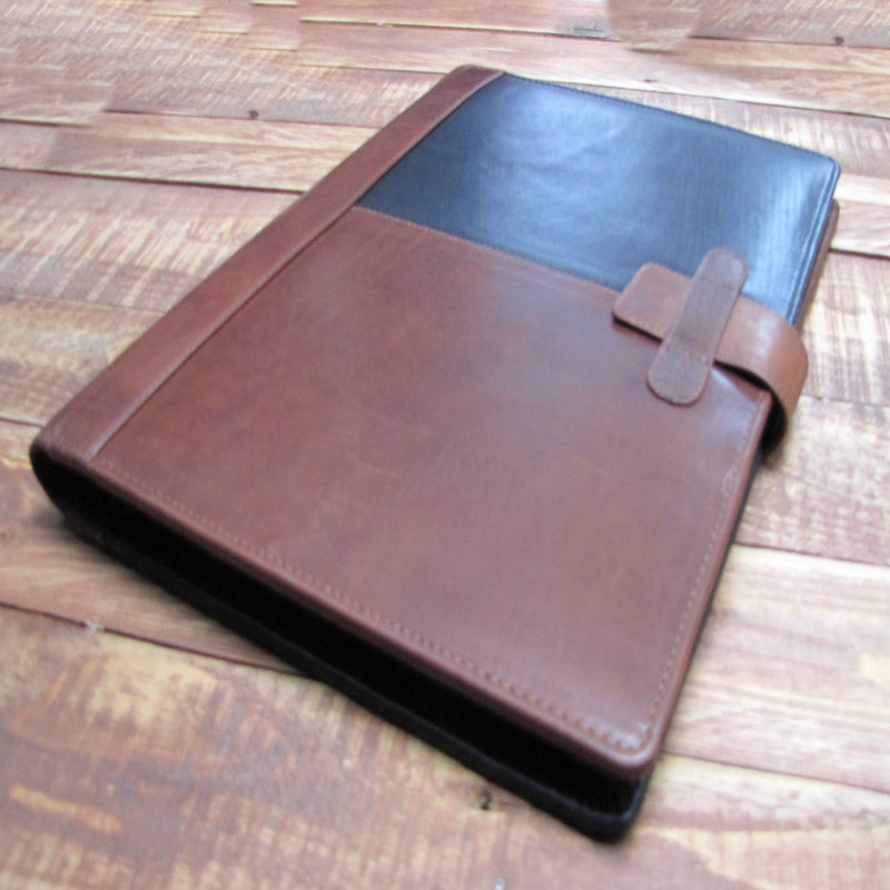 A4 Folder Personalised Leather Leaving Gift Name & Message IT124-BT-LG