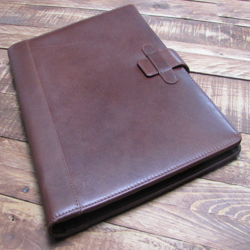Brown Leather A4 Folder Organiser Portfolio IT124-brn