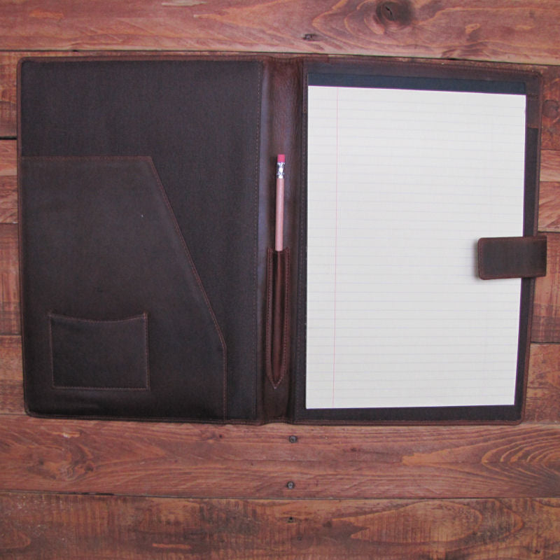 Brown Leather A4 Folder Organiser Portfolio IT124-brn