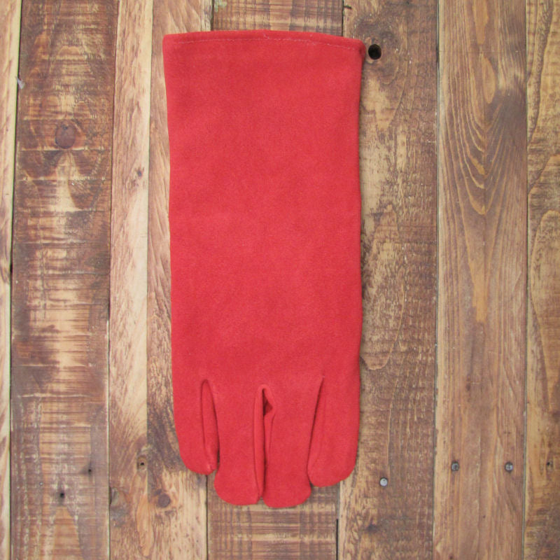 Leather Heat Resistant Gloves Log Burner, Ovens BBQ AGA