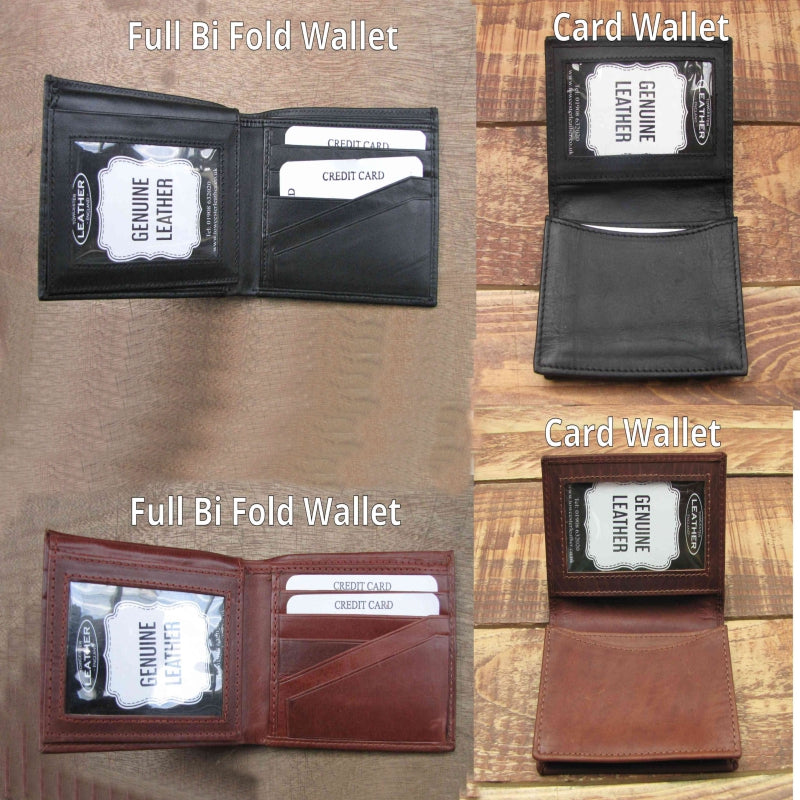 Real Leather Wallet with your Football Crest Logo (Any Team)