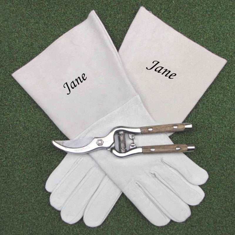 personalised gardening gloves Gardening Gloves & Secatures Gift Boxed & Personalised – Towcester Leather