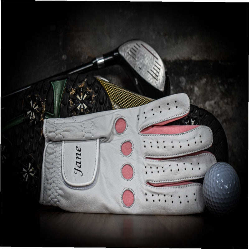 Golf Player Ultimate Gift Shoe Bag, Score Card Holder, Golf Glove for Ladies - Personalisation Included in Price!