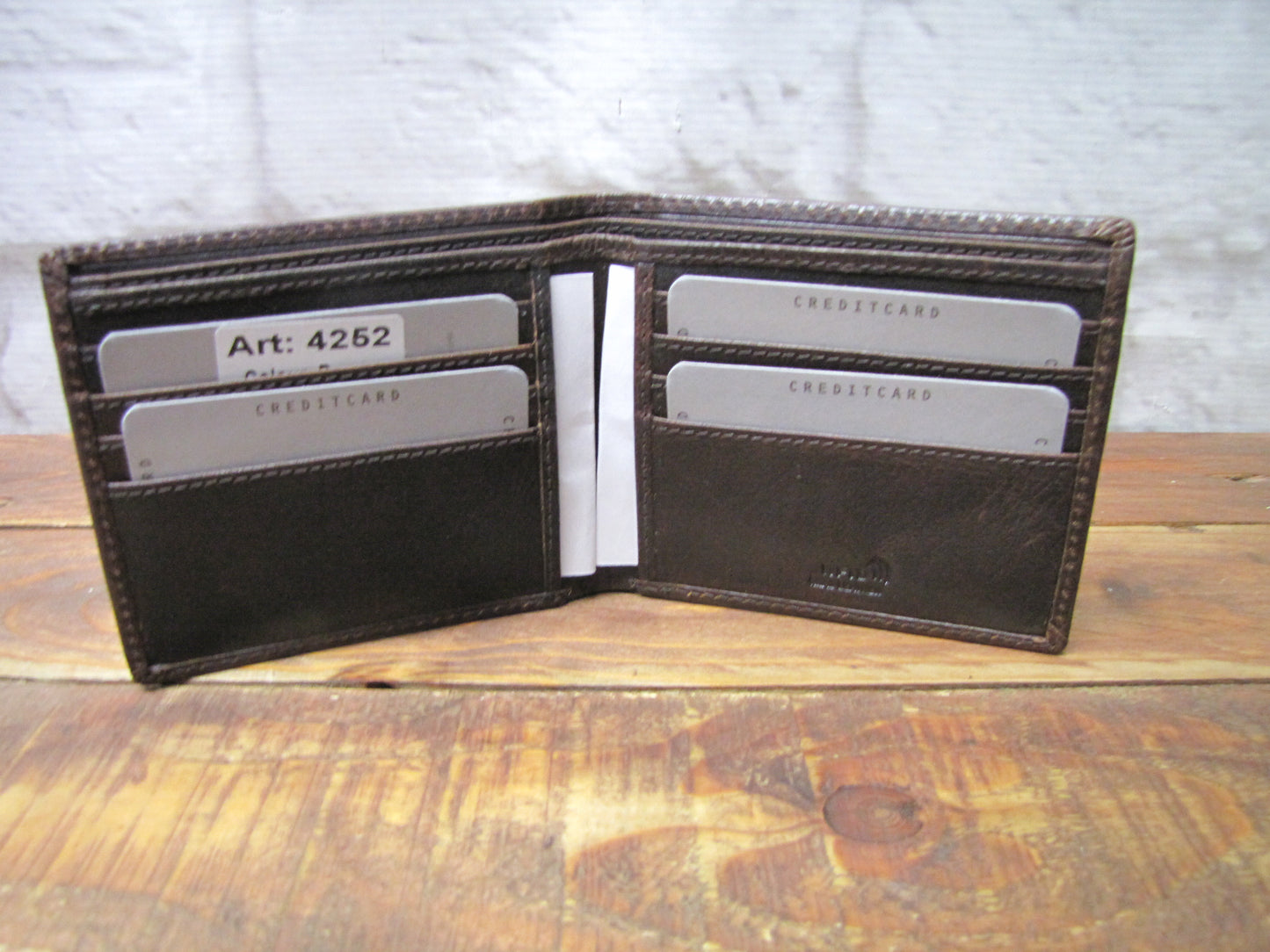 Real Leather Wallet with your Football Crest Logo (Any Team)