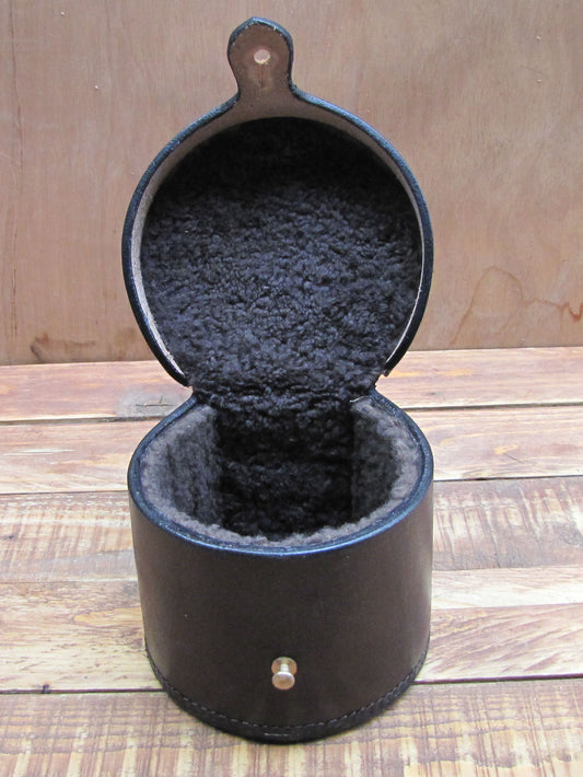 Genuine Leather Fishing Reel Case Large Size 4 1/4"x3 3/4" (Copy)