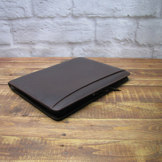 Copy of Brown Leather Presentation A4 Folder Portfolio H0125