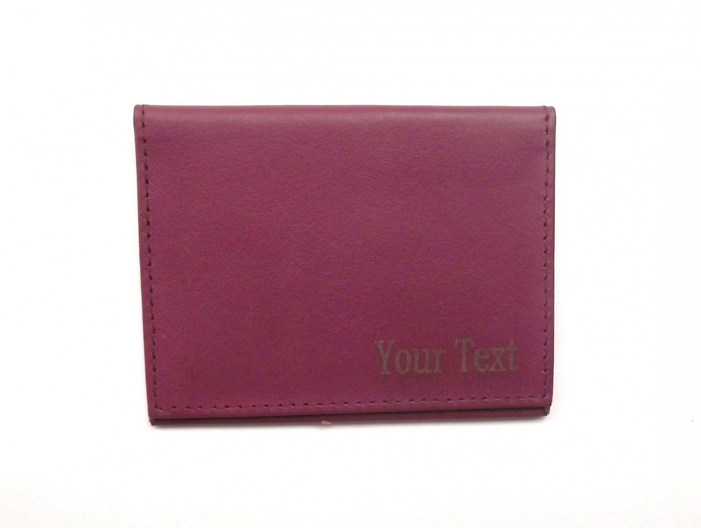 Pink Leather ID Oyster Card Wallet