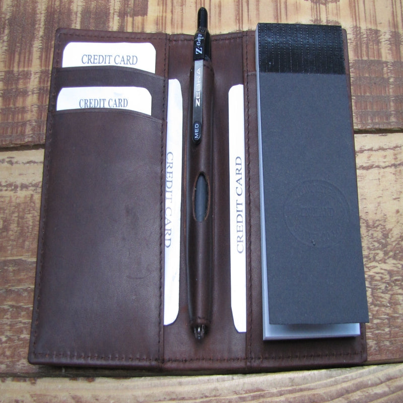 Brown Leather A7 Style Notepad Holder
