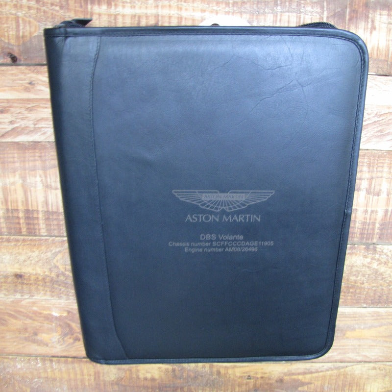 Black Leather Classic Car Document A4 Folder Portfolio H0100-BLK-CLASSIC CAR