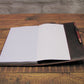 Brown real Leather A5 diary notebook cover option to personalise with name logo