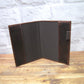 Brown real Leather A5 diary notebook cover option to personalise with name logo