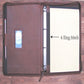 Brown Leather Classic Car Document A4 Folder Portfolio