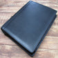 Left Hand Black Leather A4 Folder Organiser Portfolio 4 Ring Organiser