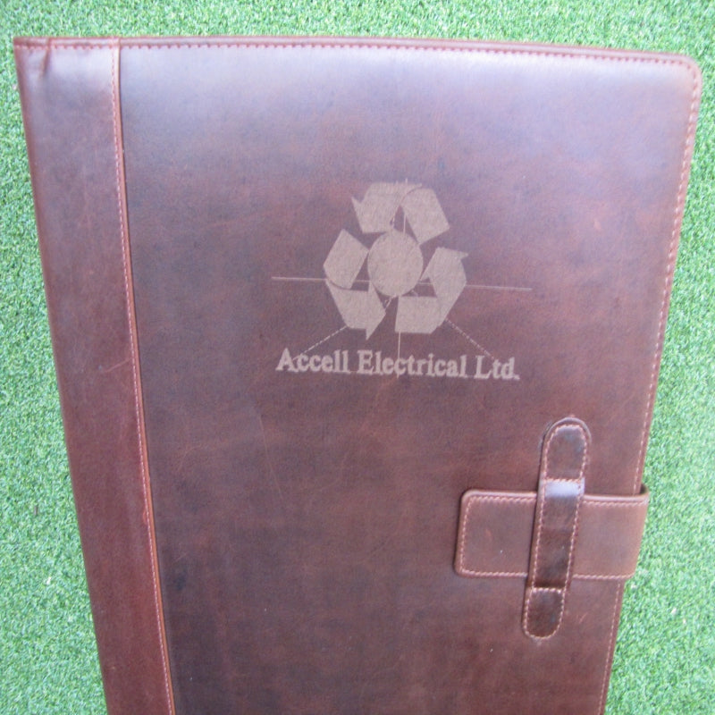 Brown Leather A4 Folder Organiser Portfolio IT124-brn