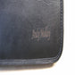 A4 Folder Personalised Leather Leaving Gift Name and Message H100-1 BLACK-GIFT