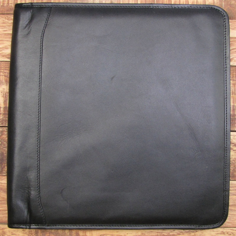 Executive Black Leather A4 Folder Portfolio H0100-BLK