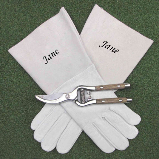 Gardening Gloves & Secatures Gift Boxed & Personalised